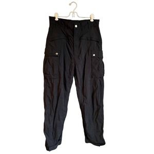 Sims Snowboards Mens Pants Winter Cargo Straight Leg Nylon Black Size Small‎